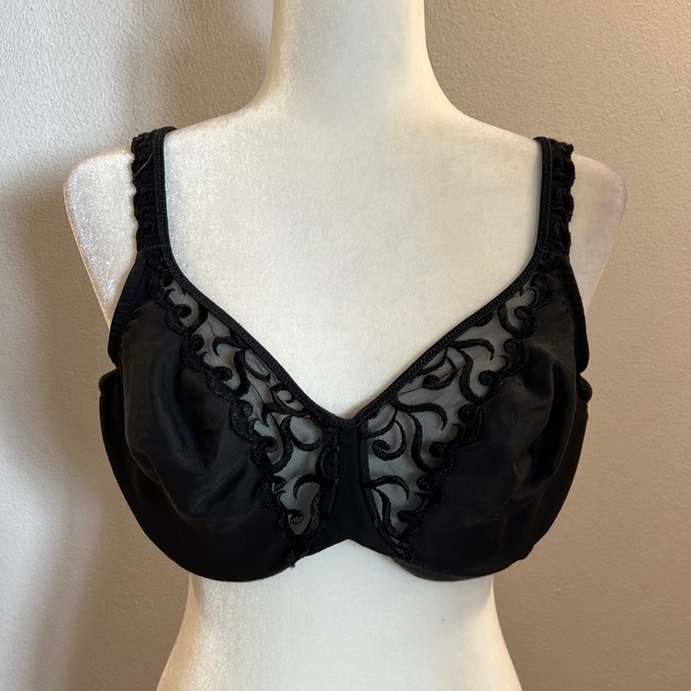 Lilyette Black Lace Bra size 42 C